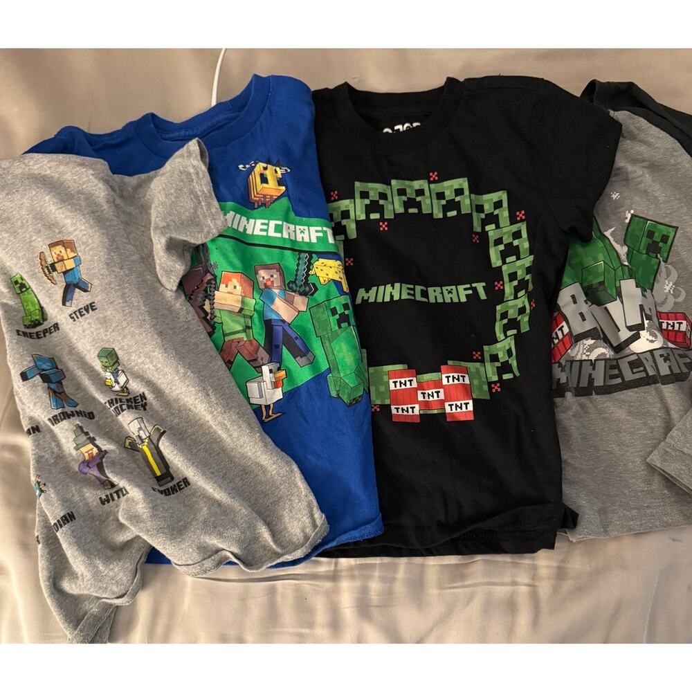 Minecraft shirts bundle size XSmall